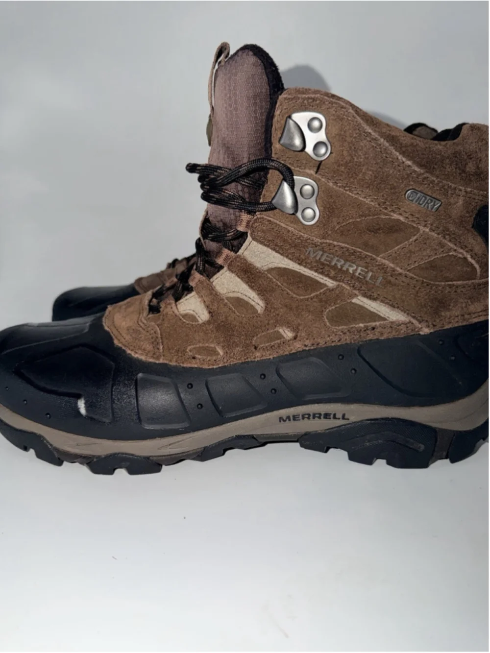 Merrell Moab Polar Waterproof Brown 400 Gram Insulated Boots MENS SZ 10 NICE!